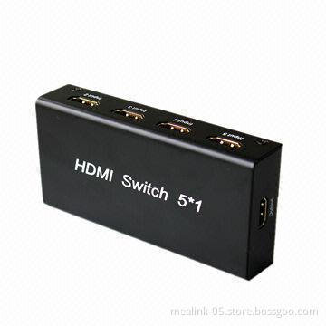 5 x 1 5-port HDMI Switcher (YL0501) with 600mAh Maximum Working Current